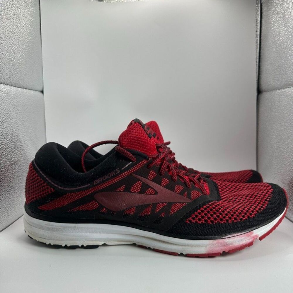 Brooks Revel Shoes Mens Size 13 D Red Running Knitted Trainer